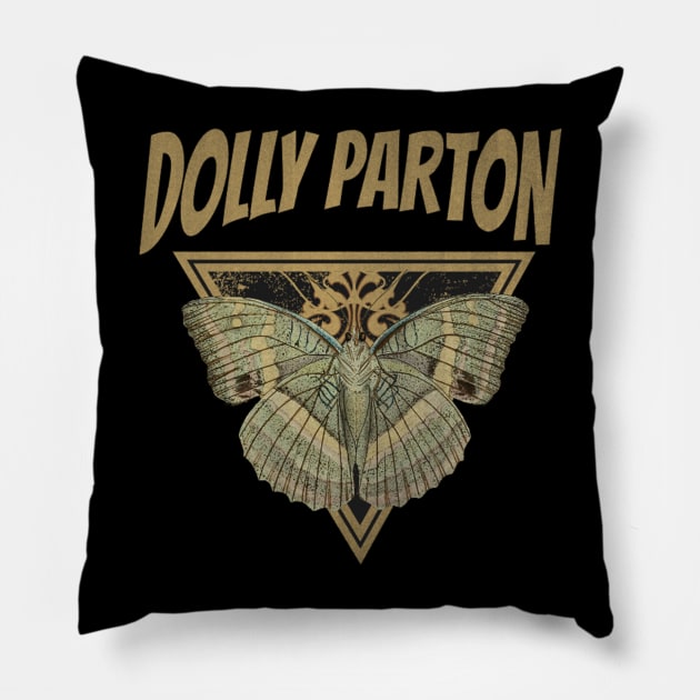 Dolly Parton // Fly Away Butterfly Pillow by CitrusSizzle