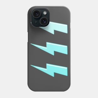 Blue Lightning bolts Phone Case