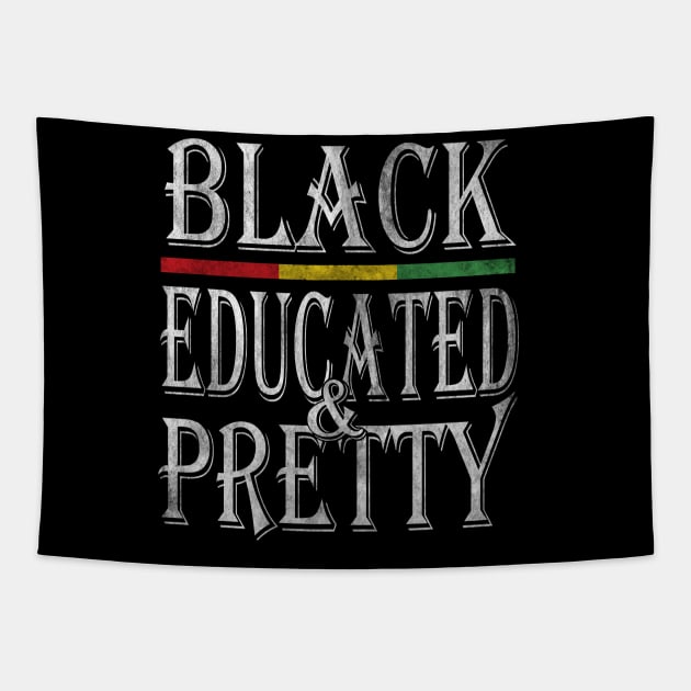 Black educated and pretty african american woman Tapestry by TeeStreet