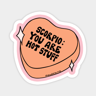 Scorpio Conversation Heart Magnet