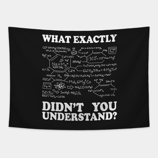 What Exactly Didn't You Understand? Tapestry by ScienceCorner