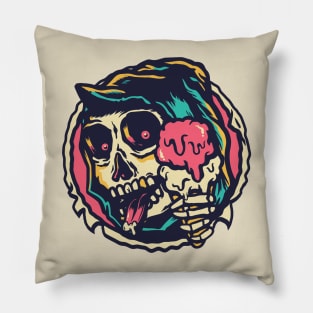 Summer Skull Pillow