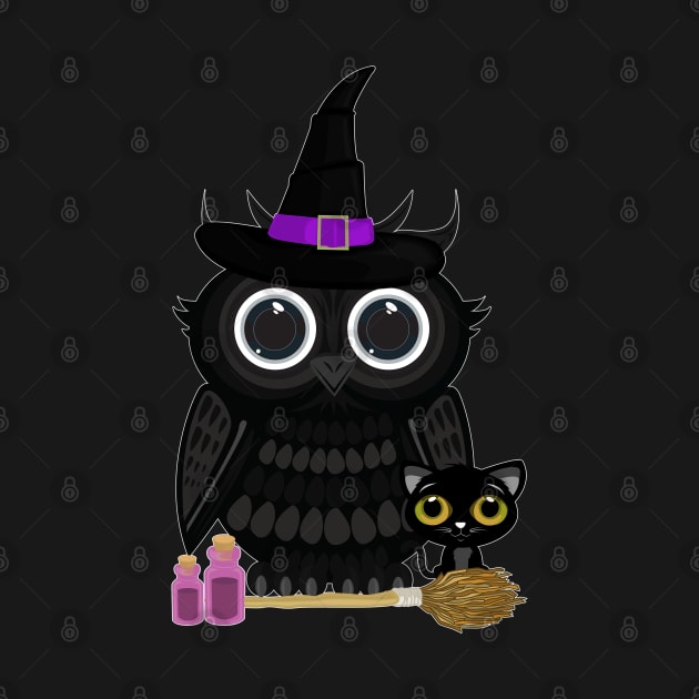 Black Owl Witch by adamzworld