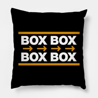 'Box Box Box Box' Pit Marker Design Pillow