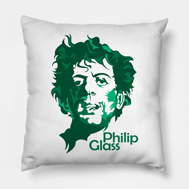 Philip Glass Pillow by trimskol