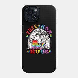 Gay Lgbt Pride Mama Bear For Women Free Mom Hugs Phone Case