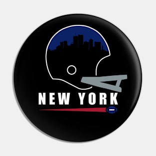 New York Big Blue Football Skyline Pin