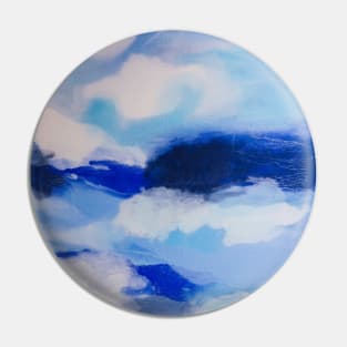 Blue Abstract Sky Pin