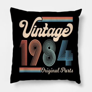 36 Year Old Birthday Design Vintage Born In 1984 Pillow