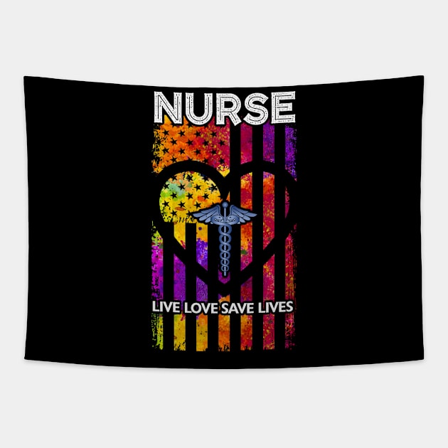 Nurse Live Love Tapestry by zellaarts