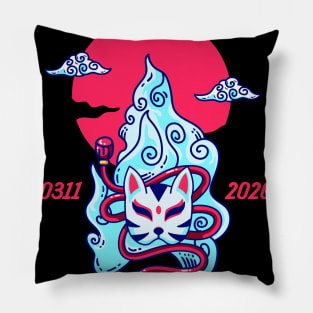 Kitsune Mask Japanese style Pillow