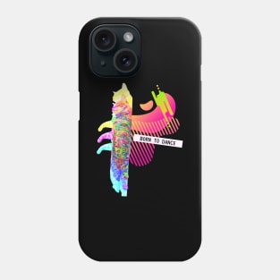 Katze Born To Dance Glitch Vaporwave Party Techno Phone Case