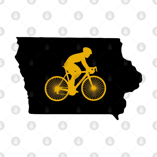 Iowa Bike IA Iowa Hawkeye Colors by mindofstate