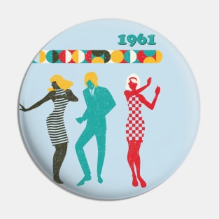 60th birthday 1961 Pin