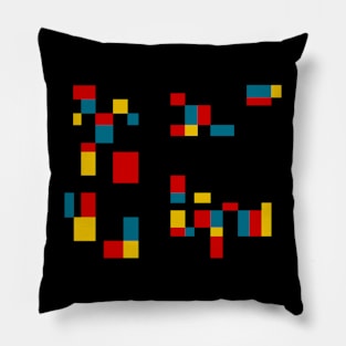 Minimal Primary #1 (Mondrian Inspired) Pillow