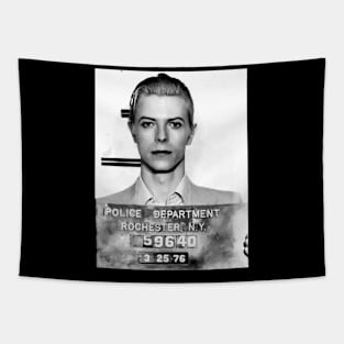 David Bowie Mugshot Tapestry