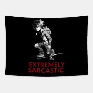 Extremely Sarcastic - Skateboard Boy Tapestry