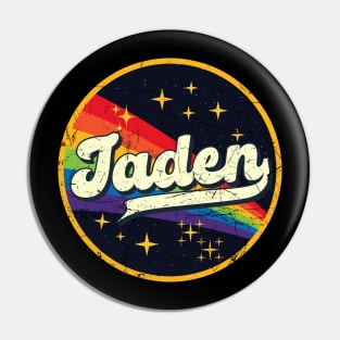 Jaden // Rainbow In Space Vintage Grunge-Style Pin