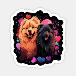 Chow Chow Couple Valentine Magnet