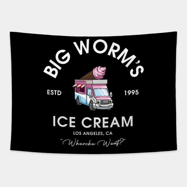 Friday Movie Big Worm Classic Art Tapestry by Anthropomorphic