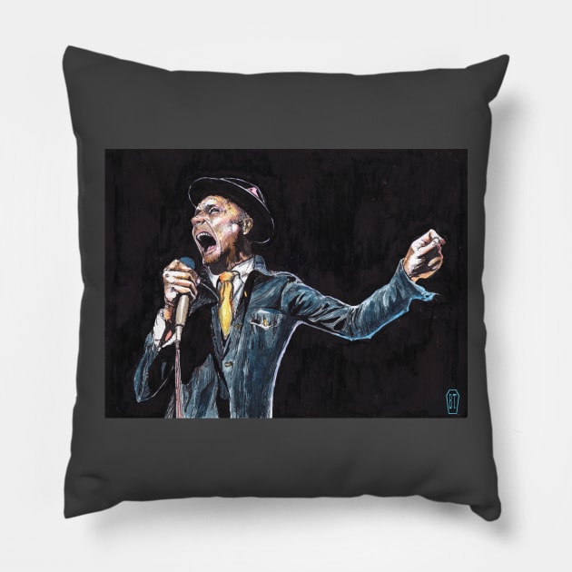 In Gord We Trust Pillow by IckyScrawls