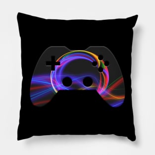 Gamer Design - Christmas Lights - Graphic Winter Gift Pillow