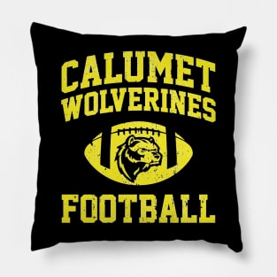 Calumet Wolverines Football Pillow