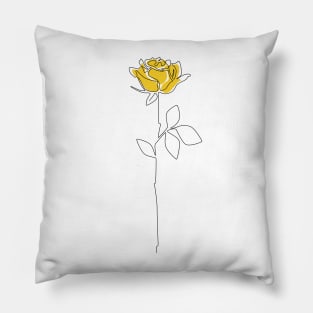 Lemon Rose Pillow