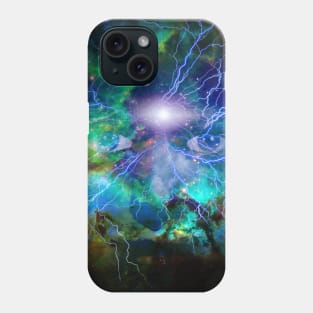 Woman eyes in space Phone Case