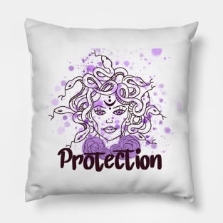 Medusa Protection in Purple Pillow