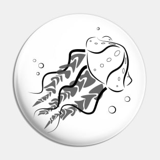 Jellyfishie Monochrome Pin