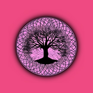 Tree of Life Circle Pink T-Shirt