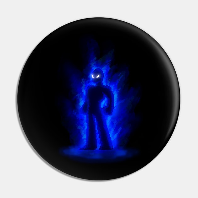 blue flame Pin by JonahWorks