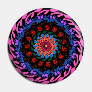 Colorful mandal art Pin