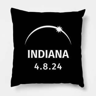 4.8.2024 Solar Eclipse Indiana Pillow