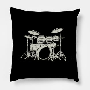 heavy metal drummer Pillow