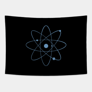 The Atom (icon symbolizes the atom in light blue) - ORENOB Tapestry