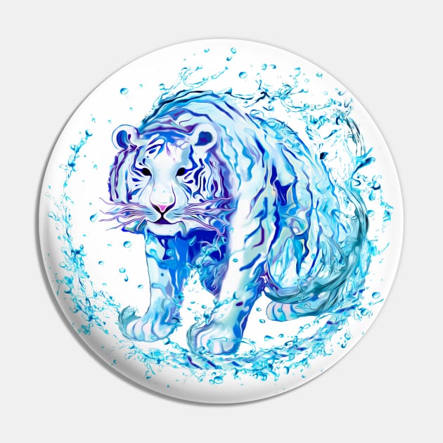 Blue water tiger / Year of the Tiger /New Year 2022/ Tiger 2022 Pin by SafSafStore