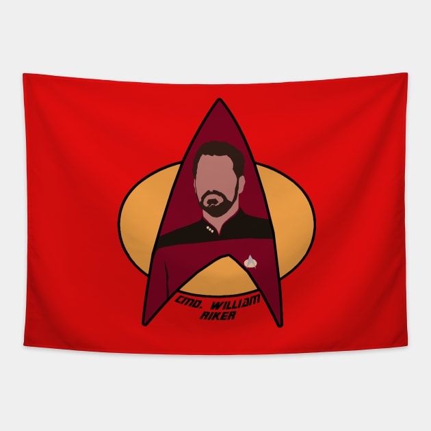 Commander Riker Tapestry by Sutilmente