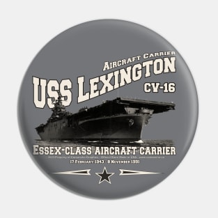 USS LEXINGTON CV-16 aircraft carrier veterans Pin