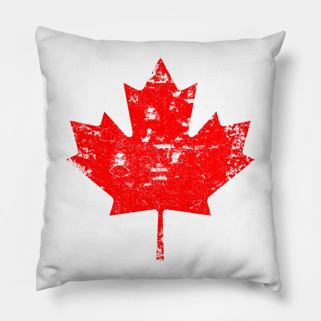 Vintage Canada Maple Leaf Pillow by vladocar