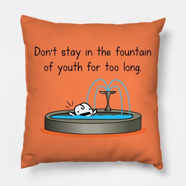 Sinking youth Pillow by hungryfatcat