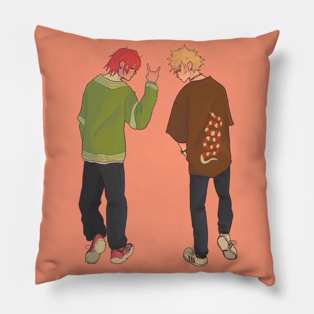 bakugou nd kiri Pillow by noiruii