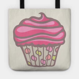 POLKA DOT CUPCAKE DREAMS Party Pink Buttercream Icing - UnBlink Studio by Jackie Tahara Tote