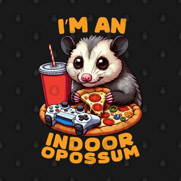 Indoor Opossum With Pizza by MoDesigns22 