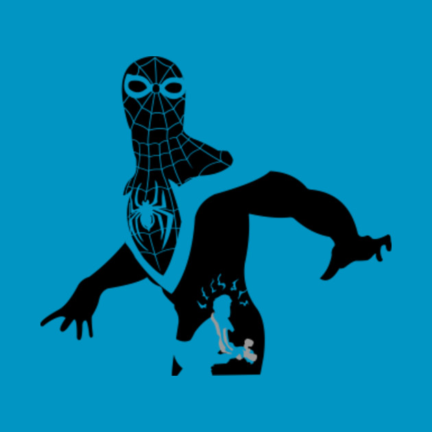 Spiderman Silhouette - Spider Man - T-Shirt | TeePublic