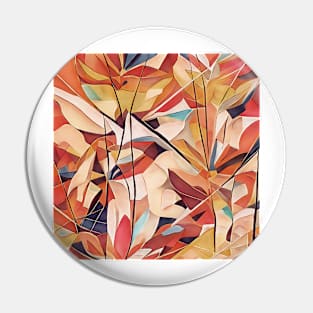 Tropical Plant Abstract Pin