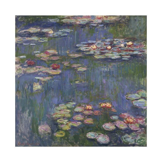 Water Lilies by Claude Monet by Classic Art Stall