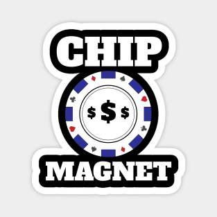 Chip Magnet Lucky Gambling Design Magnet