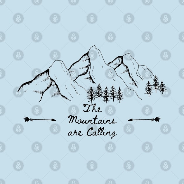 The Mountains are Calling -White by dkid